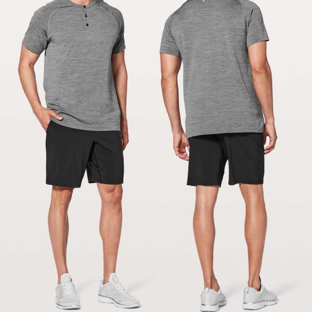 Lululemon T.H.E.‎ Short Lineless 9" Black Athletic Running Mens Size XS M7AA0S